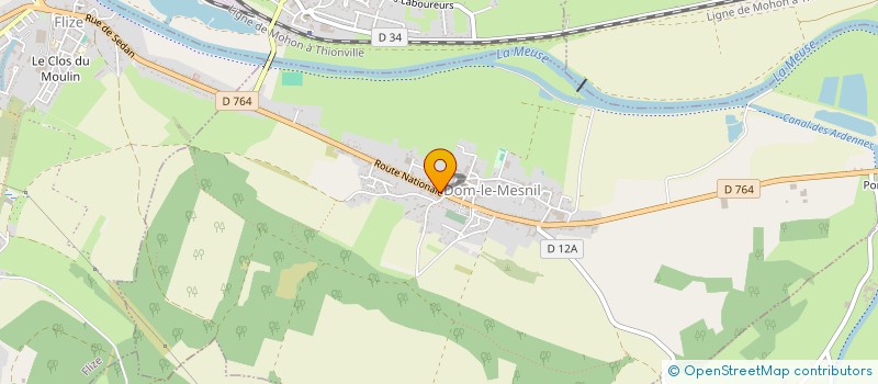 localisation de l'entreprise SCI ZDS  NOUVION-SUR-MEUSE