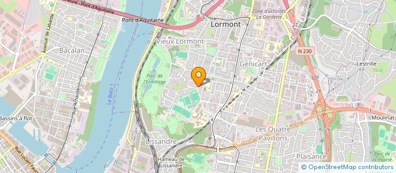 localisation de l'entreprise SCI ZE ZEM  LORMONT