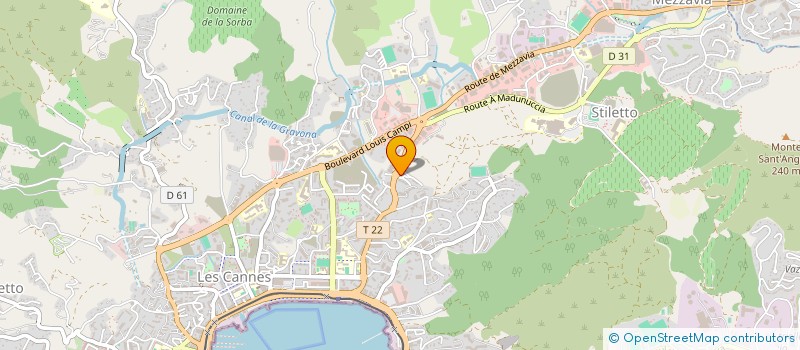 localisation de l'entreprise SCI ZEBUL IMMO à AJACCIO