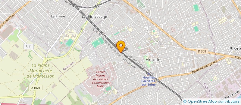 localisation de l'entreprise SCI ZEBULON  HOUILLES