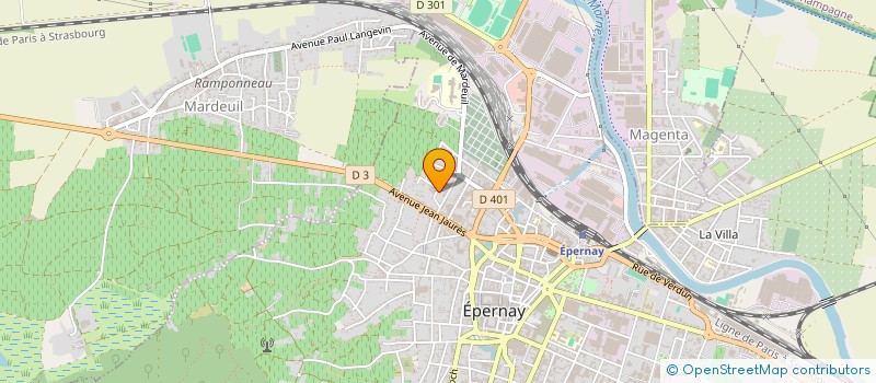 localisation de l'entreprise SCI ZECAVES  EPERNAY