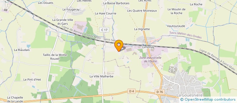localisation de l'entreprise SCI ZED à LA GOUESNIERE
