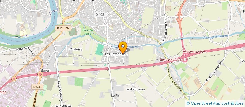 localisation de l'entreprise SCI ZEDEME  BOURG-DE-PEAGE