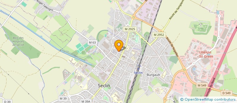 localisation de l'entreprise SCI ZEF  SECLIN