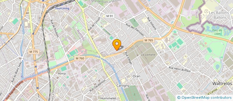 localisation de l'entreprise SCI ZEGGAGH  WATTRELOS