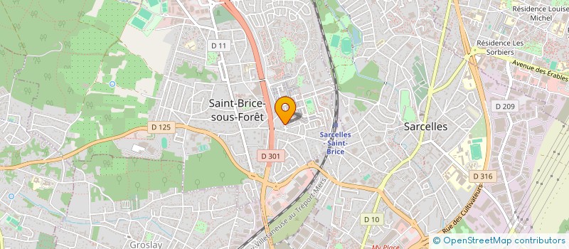 localisation de l'entreprise SCI ZEITOUN à SAINT-BRICE-SOUS-FORET