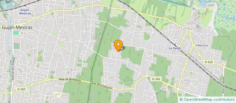 localisation de l'entreprise SCI ZELDA  LE TEICH