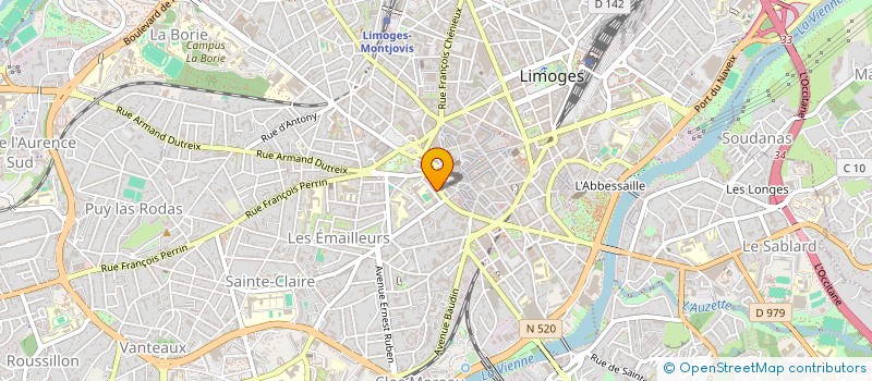 localisation de l'entreprise SCI ZELLEM à LIMOGES