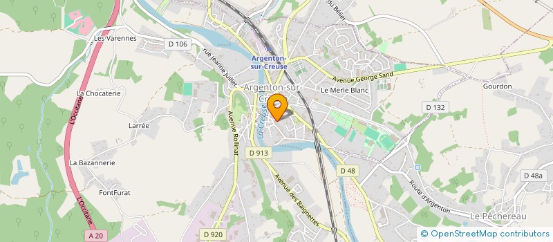 localisation de l'entreprise SCI ZELLIGES à ARGENTON-SUR-CREUSE