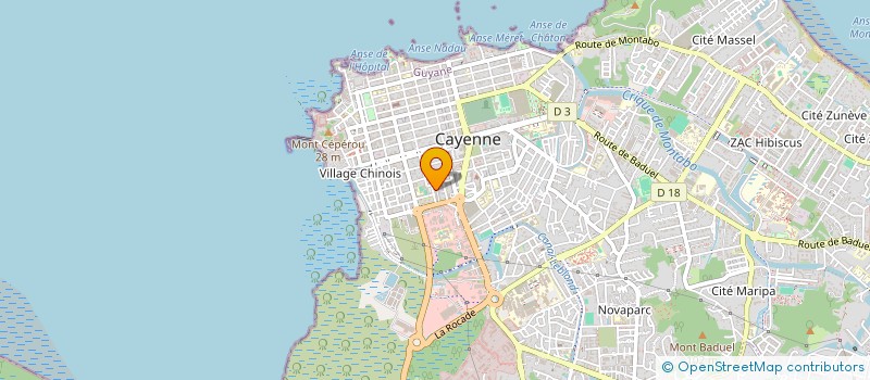 localisation de l'entreprise SCI ZEM  CAYENNE