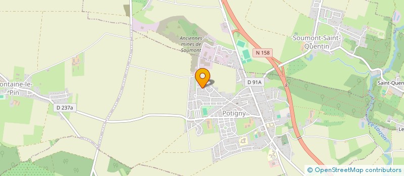 localisation de l'entreprise SCI ZEMA  POTIGNY