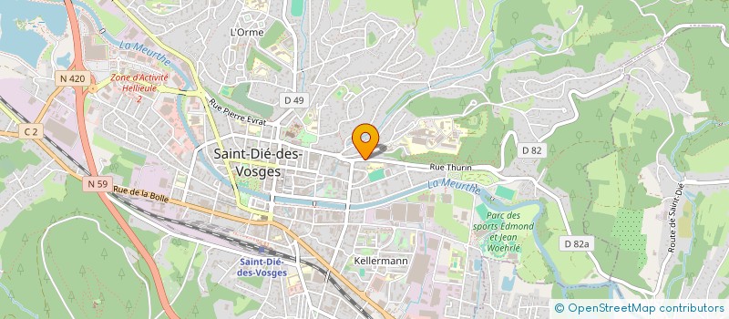 localisation de l'entreprise SCI ZEMATI à SAINT-DIE-DES-VOSGES