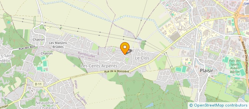 localisation de l'entreprise SCI ZEMMAM ZEZA PLAISIR  PLAISIR