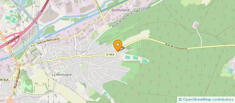 localisation de l'entreprise SCI ZEN  ETUPES