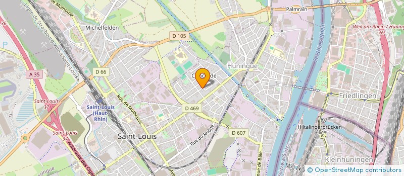 localisation de l'entreprise SCI ZEN'OME  HUNINGUE