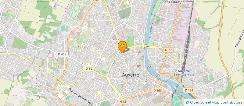 localisation de l'entreprise SCI ZENA à AUXERRE