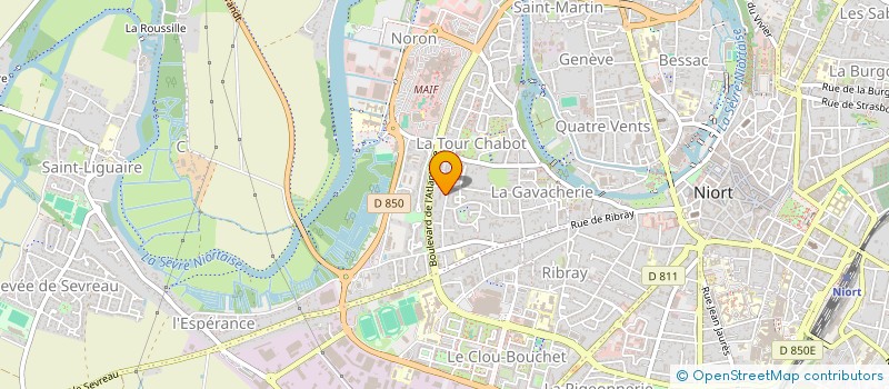 localisation de l'entreprise SCI ZENFAN à NIORT