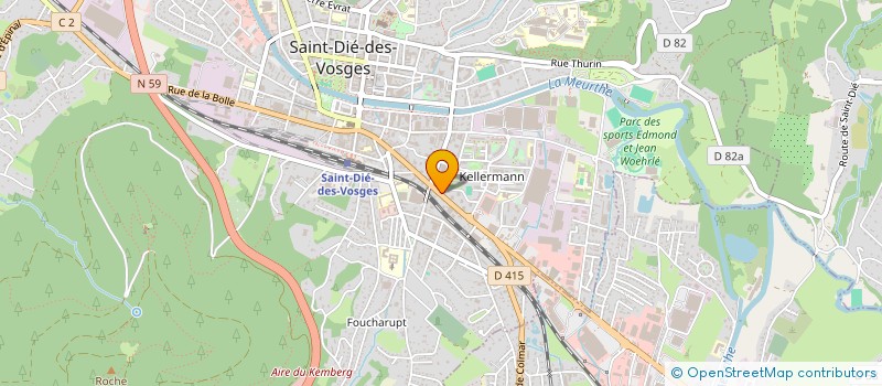 localisation de l'entreprise SCI ZENGIN à SAINT-DIE-DES-VOSGES