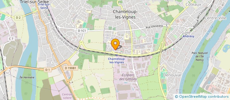 localisation de l'entreprise SCI ZENGIN  CHANTELOUP-LES-VIGNES