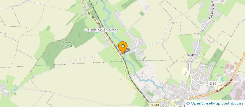 localisation de l'entreprise SCI ZENIA  GAUCHIN-VERLOINGT