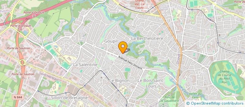localisation de l'entreprise SCI ZENITH 2 à ORVAULT
