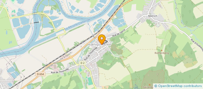 localisation de l'entreprise SCI ZENNER à KŒNIGSMACKER