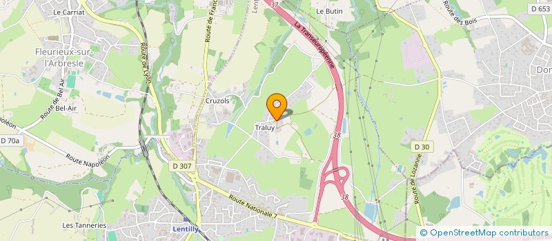 localisation de l'entreprise SCI ZENON  LENTILLY