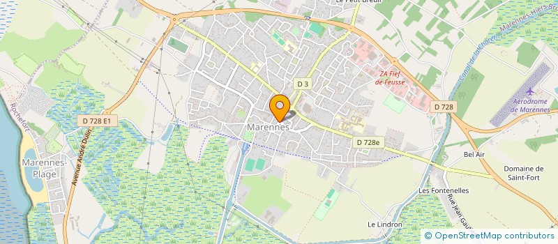 localisation de l'entreprise SCI ZENYAC  MARENNES-HIERS-BROUAGE