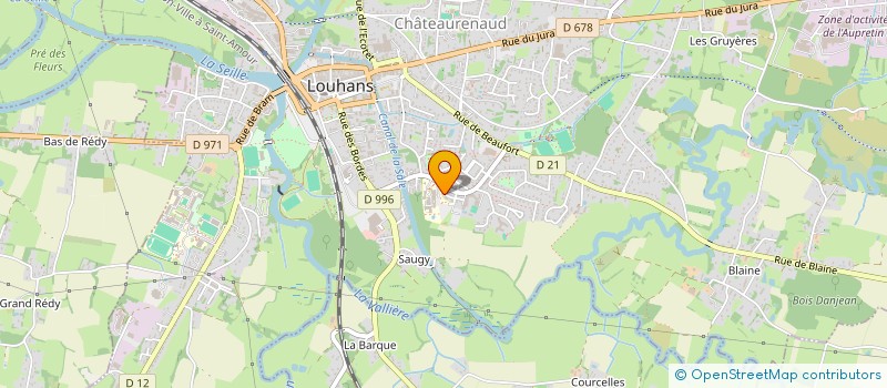 localisation de l'entreprise SCI ZEPA à LOUHANS