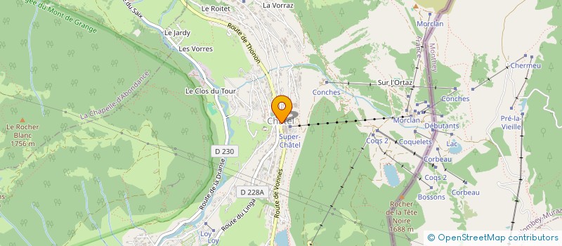 localisation de l'entreprise SCI ZEPHERINE à CHATEL