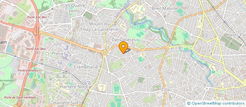 localisation de l'entreprise SCI ZEPHIR à NANTES