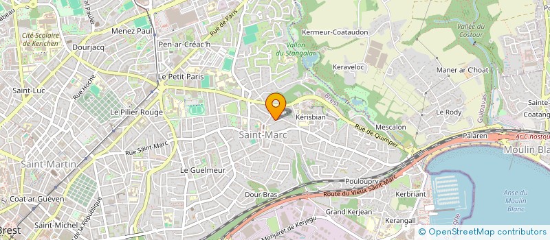 localisation de l'entreprise SCI ZEPHIR  BREST