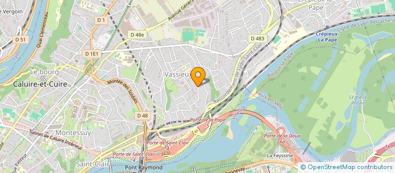 localisation de l'entreprise SCI ZEPHYR à CALUIRE-ET-CUIRE