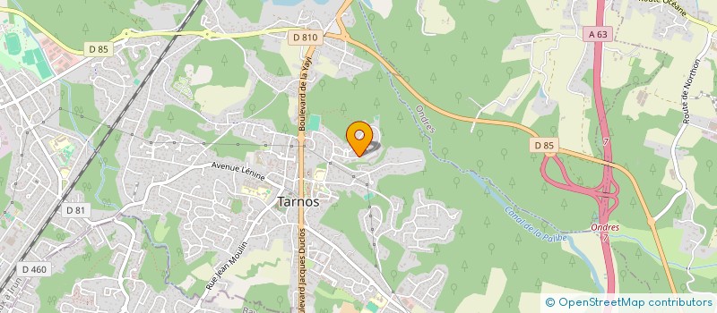 localisation de l'entreprise SCI ZEPHYR  TARNOS