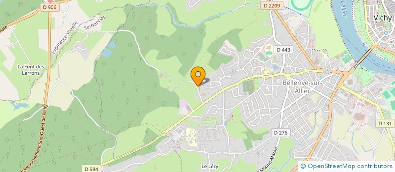 localisation de l'entreprise SCI ZEPHYR  BELLERIVE-SUR-ALLIER