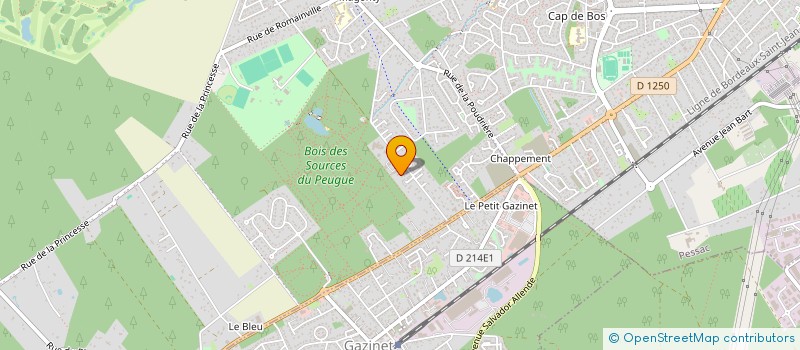 localisation de l'entreprise SCI ZEPHYR  PESSAC