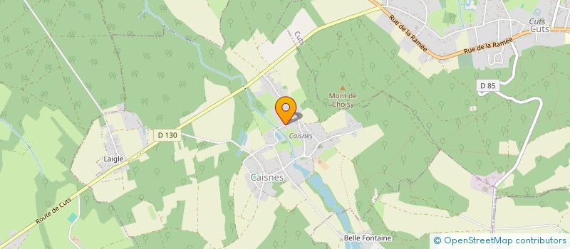 localisation de l'entreprise SCI ZEPHYR  CAISNES