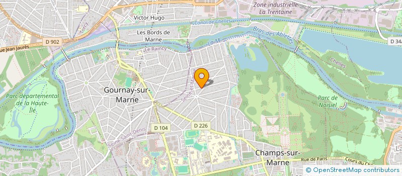 localisation de l'entreprise SCI ZEPHYR  CHAMPS-SUR-MARNE