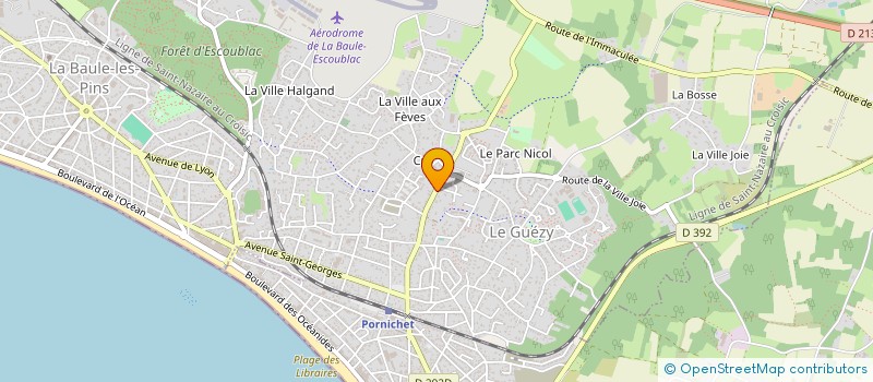 localisation de l'entreprise SCI ZERAFA RASPAIL  LA BAULE-ESCOUBLAC