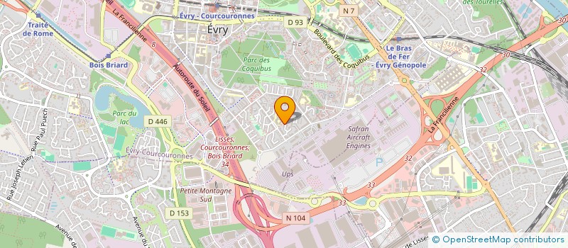 localisation de l'entreprise SCI ZERARGA à EVRY-COURCOURONNES