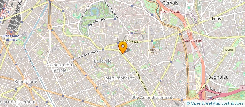 localisation de l'entreprise SCI ZERGED  PARIS