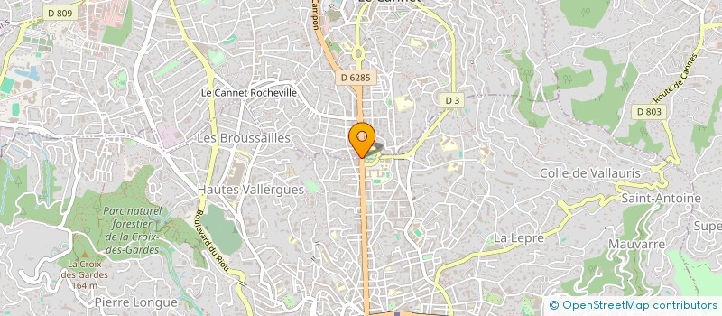 localisation de l'entreprise SCI ZERIPALMA  LE CANNET