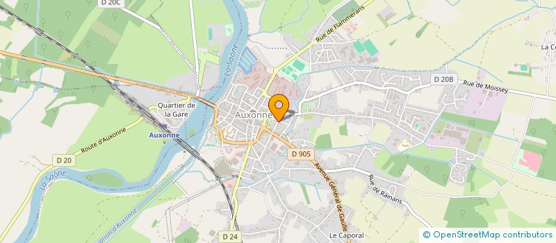 localisation de l'entreprise SCI ZERNA  AUXONNE