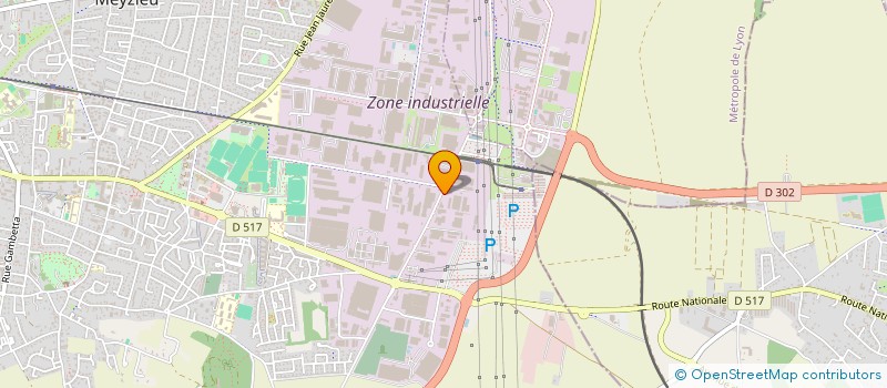 localisation de l'entreprise SCI ZERO 7  MEYZIEU