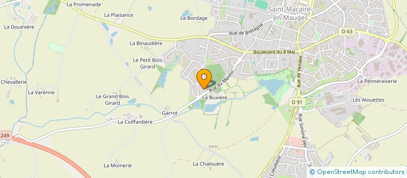 localisation de l'entreprise SCI ZESATY à SEVREMOINE