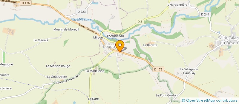 localisation de l'entreprise SCI ZETA  COUPTRAIN