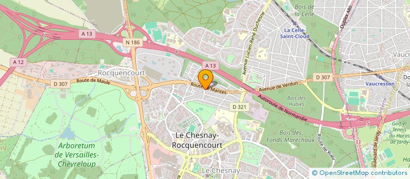 localisation de l'entreprise SCI ZETA  LE CHESNAY-ROCQUENCOURT