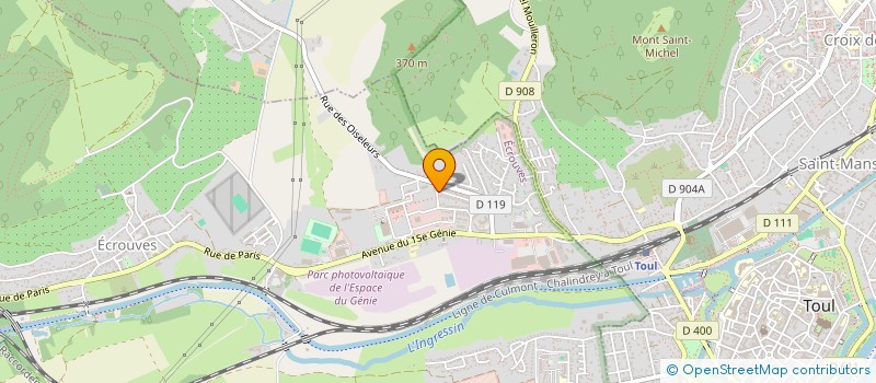 localisation de l'entreprise SCI ZETIM  ECROUVES