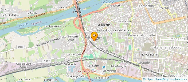 localisation de l'entreprise SCI ZETTE 37  LA RICHE