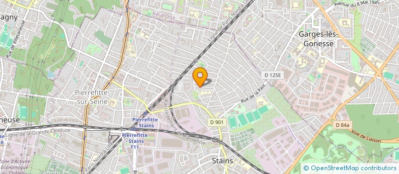 localisation de l'entreprise SCI ZEYUS à STAINS
